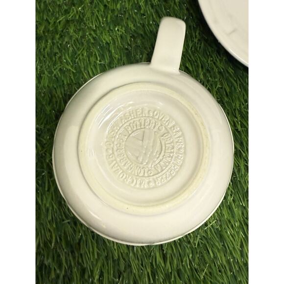 Longaberger Woven Traditions Ivory Cappuccino Cup /Soup Bowl & Saucer - Picture 4 of 7